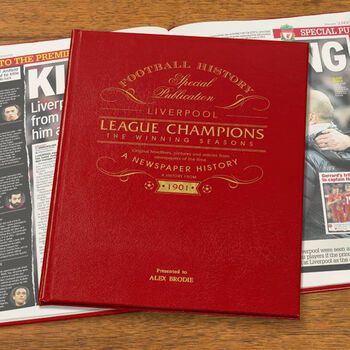 Personalised Liverpool Football League Champions Book, 4 of 4