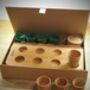Handmade Oak Shot Glass Set With Natural Edge Board, thumbnail 5 of 6