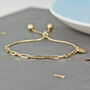 Gold Filled Link Chain Sliding Bracelet, thumbnail 3 of 10