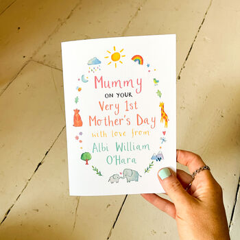 Personalised Very 1st Mothers Day Mummy Card, 6 of 6
