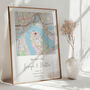 The Place We Said I Do Personalised Map Print Wedding Gift, thumbnail 3 of 11