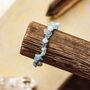 Aquamarine Gemstone Chip Bracelet | Natural Gemstones, thumbnail 3 of 6