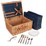 Personalised Blue Tweed Two Person Picnic Hamper, thumbnail 2 of 11