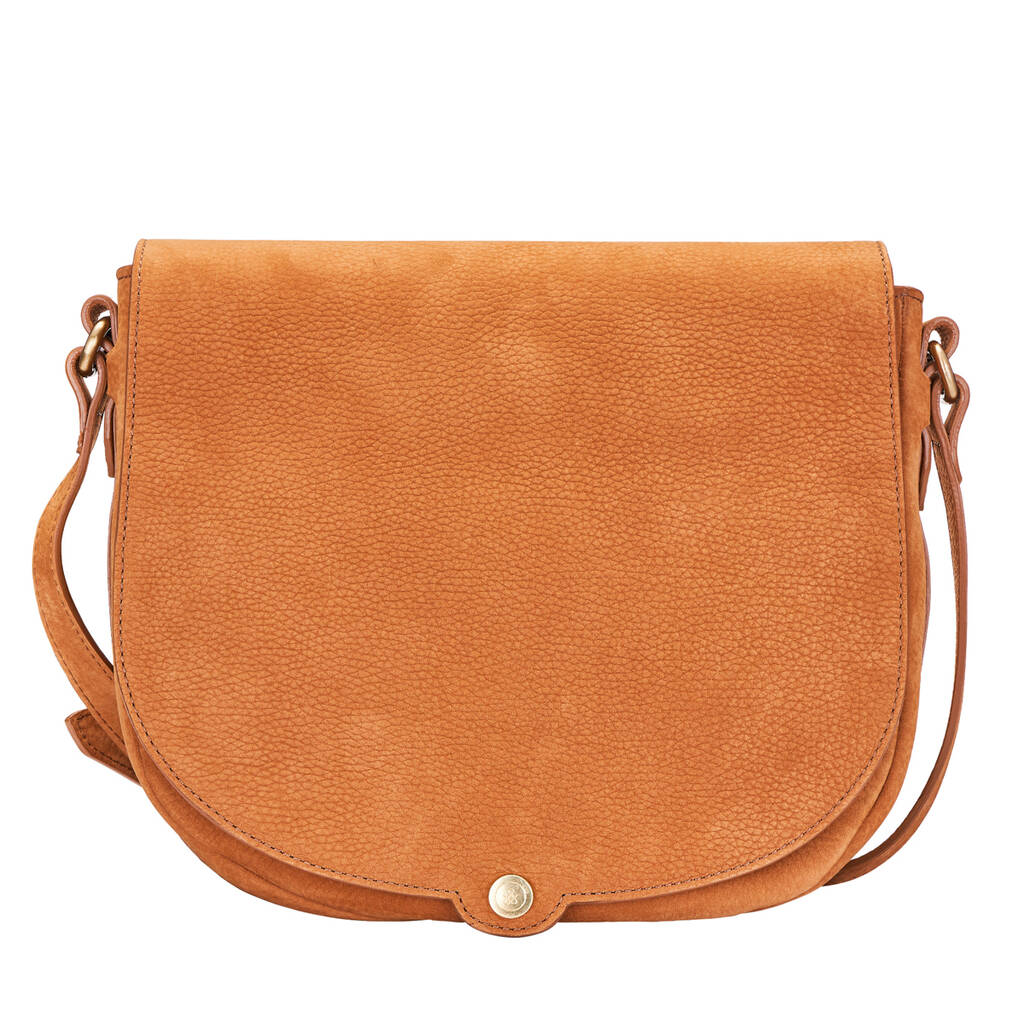 Women's Large Suede Saddle Bag Handbag 'Nola M' By Maxwell Scott Bags ...