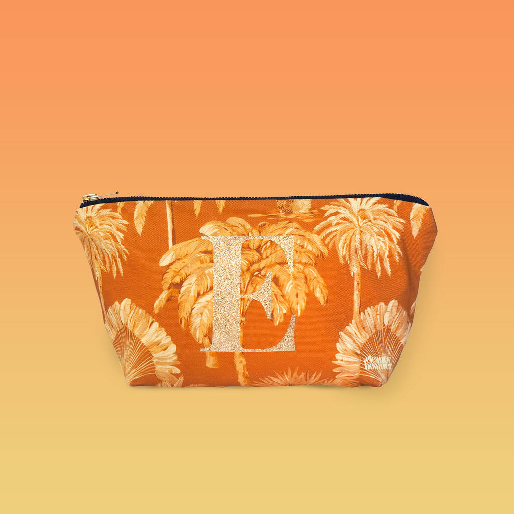 Sunset Palms Zip Bag By Eleanor Bowmer | notonthehighstreet.com