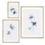 Set Of Three Blue Floral Watercolour Art Prints, thumbnail 1 of 7