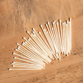 Solid Travertine Match Pot Holder With 100 Refillable Matches, 5 of 6