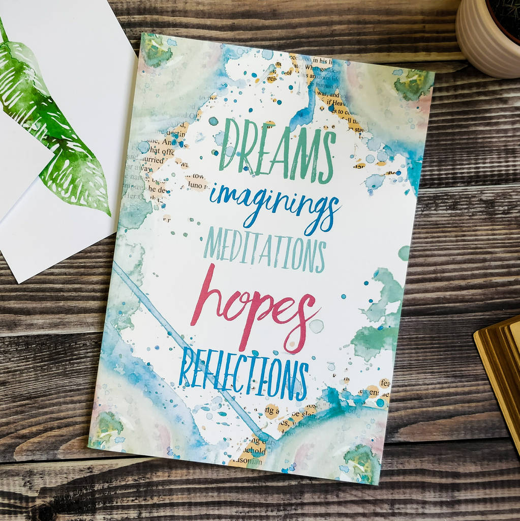 Writing 'Dreams And Imaginings' Notebook By Bookishly