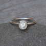 White Topaz Stacking Ring Set In Sterling Silver, thumbnail 1 of 5