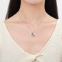 Magpie Pendant Necklace In Sterling Silver, thumbnail 4 of 11