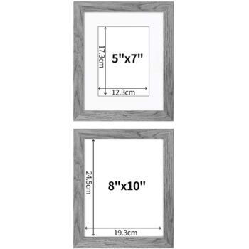 Pack Of Two Picture Frames 5x7 8x10 Wall And Tabletop, 6 of 11