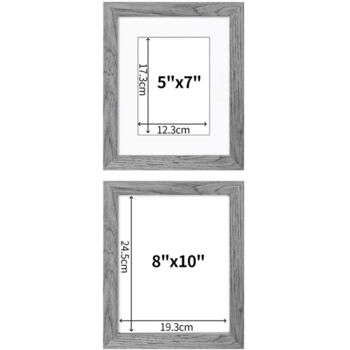 Pack Of Two Picture Frames 5x7 8x10 Wall And Tabletop, 6 of 11