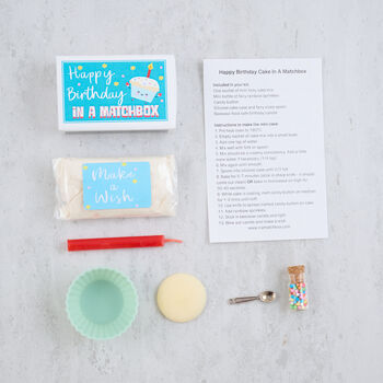 Mini Birthday Cake Kit In A Matchbox, 6 of 12