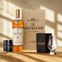 Personalised Macallan 12 Year Double Cask Scotch Whisky Gift Set With Glencairn Glass And Larkfire Whisky Water, thumbnail 1 of 8