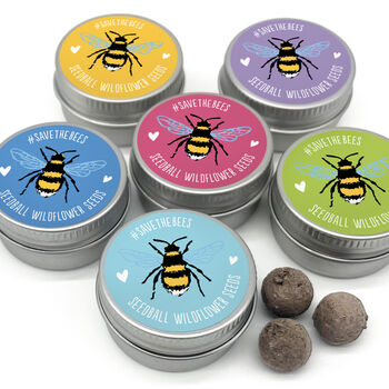 Save The Bees Wildflower Seed Stocking Fillers, 3 of 10