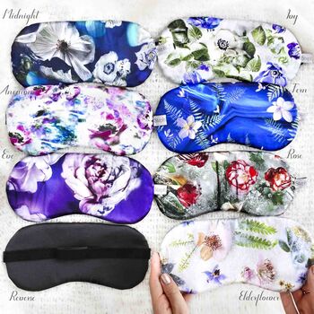 Silk Sleep Eye Mask With Dried Lavender Pamper Gift, 3 of 9