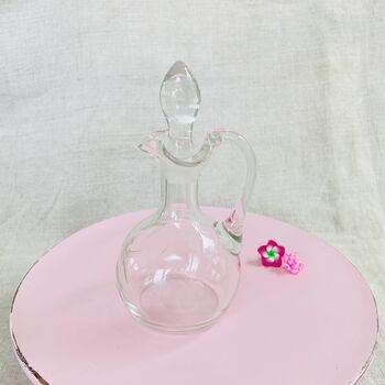 Antique Olive Oil / Vinegar Decorative Glass Bottle ~ 12, 2 of 9