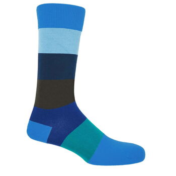 Block Stripe Men Socks Gift Box, 7 of 7