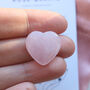 Rose Quartz Crystal Gift Set – Heart, Tower And Mushroom, thumbnail 4 of 5