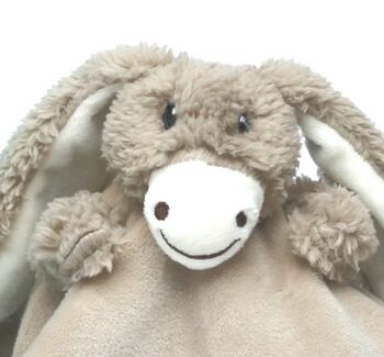 Donkey Finger Puppet Soother, Personalised, 2 of 5