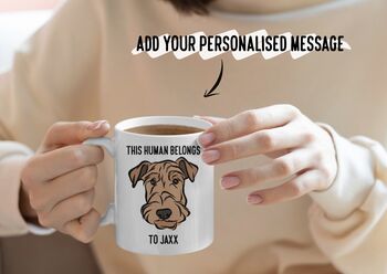 Airedale Terrier Dog Mug, 3 of 4