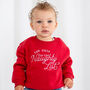 'Too Cute' Christmas Embroidered Sweatshirt Jumper, thumbnail 1 of 4