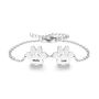 Personalised Dog Paws Print Bracelet Engraved Name, thumbnail 4 of 8