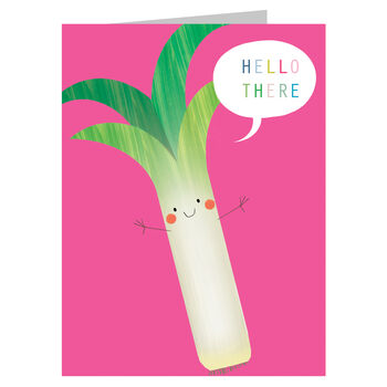 Mini Leek Greetings Card, 2 of 5