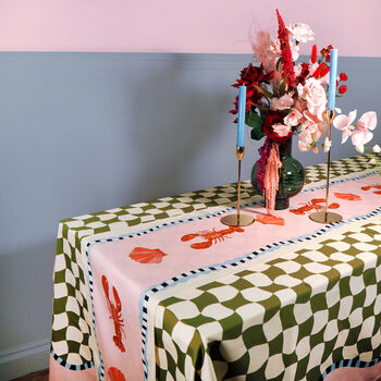 Wavy Checkerboard Tablecloth, 4 of 4