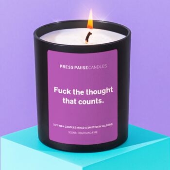 'Fuck The Thought That Counts' Christmas Candle, 2 of 5