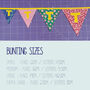 Personalised Bunting Applique Custom Fabric Small Flags, thumbnail 5 of 8