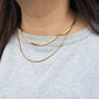 Gold Layered Necklace–18 K Gold Plated Waterproof Chain, thumbnail 1 of 5