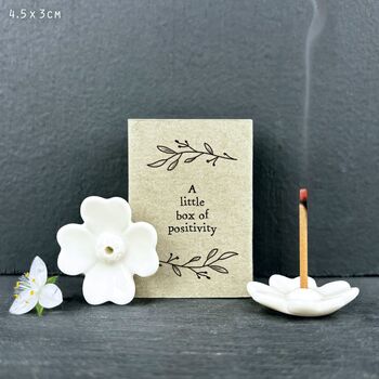 A Little Box Of Positivity East Of India Incense Mini Sticks In Matchbox, 2 of 2