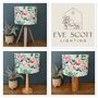 Pale Green Bold Floral Velvet Lampshades, thumbnail 9 of 9
