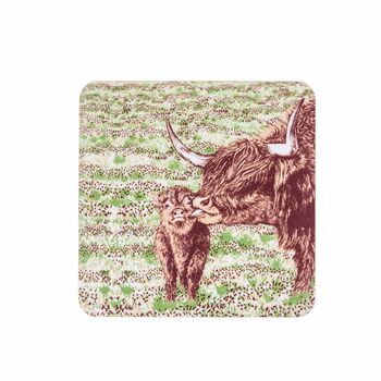 Highland Cow Love Coaster, 2 of 2