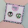 Skeleton Skull Glitter Halloween Resin Studs, thumbnail 3 of 4