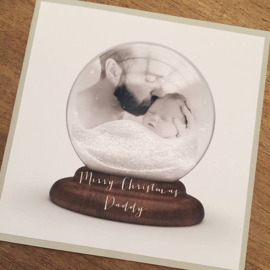 Personalised Photo Snow Globe Christmas Card By Arlo & Jude