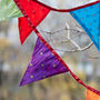 Handcrafted Sari Bunting For Indoor Or Outdoor, thumbnail 6 of 9