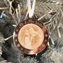 1st Christmas Married Engraved Photo 3D Tree Decoration, thumbnail 3 of 7