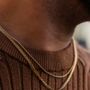 Gold Plated Italian Thin Rope Chain Necklace, thumbnail 3 of 11