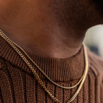 Gold Plated Italian Thin Rope Chain Necklace, 3 of 11