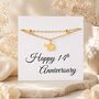 14th Anniversary Gift For Wife, Elephant Bracelet, thumbnail 1 of 10