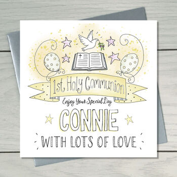 Holy Communion/ Confirmation Personalised Card, 2 of 4