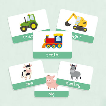 Farm Animal And Transport Flashcards, 5 of 9