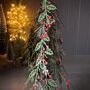 Metal Holly Tree Christmas Decoration, thumbnail 3 of 3