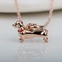 Solid Silver Dachshund Pendant, thumbnail 7 of 8