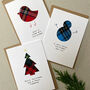 Three Handmade Scottish Tartan Christmas Cards, thumbnail 2 of 5