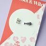 Cat And Fishbone Stud Earrings, thumbnail 3 of 4
