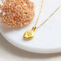 Organic Gold Plated Nugget Heart Pendant, thumbnail 1 of 10