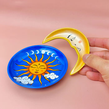 Moon And Star Double Trinket Dish Set And Catchall Tray, 4 of 8